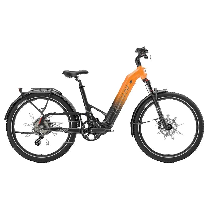 Vélo électrique tout-terrain longue portée LANKELEISI KETT-8, suspension intégrale