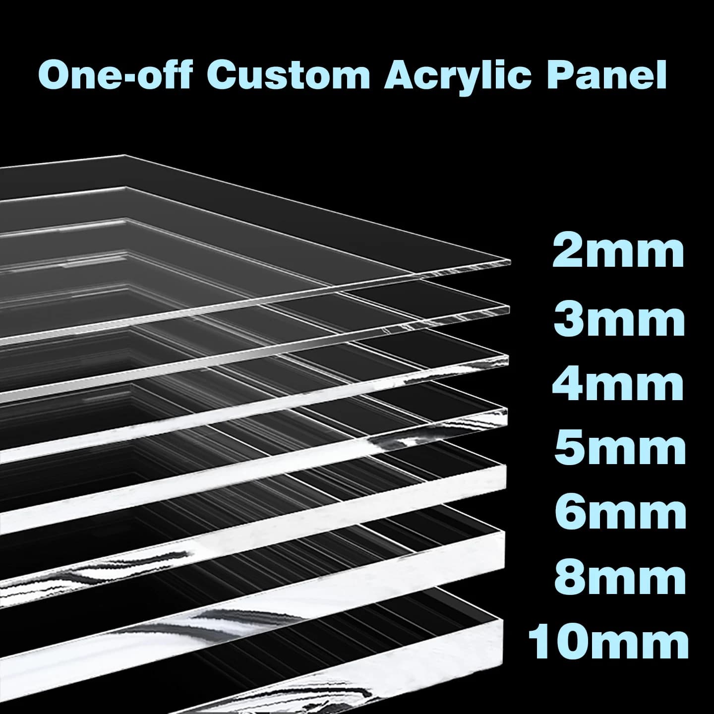 Personnalisation de feuilles acryliques avec découpe laser, fraisage de fentes, usinage CNC, impression UV, flexion, perçage et polissage pour