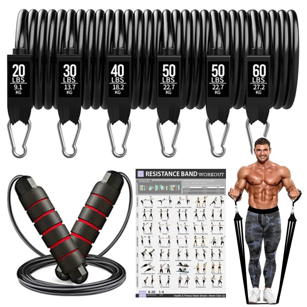 Ensemble de bandes de résistance de 200lb, bandes de boucle d'entraînement, de gymnastique, de Fitness, équipement de gymnastique pour musculation