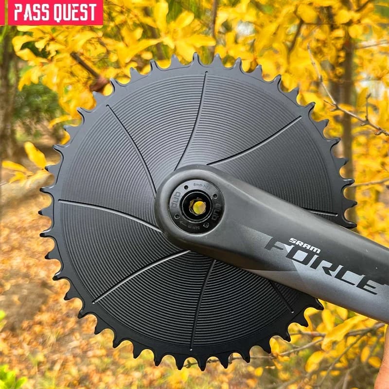 PASS QUEST 8 goujons AERO plateau rond étroit large 3mm décalage à montage Direct pédalier vélo de gravier AXS chaîne 12 vitesses 38-54T