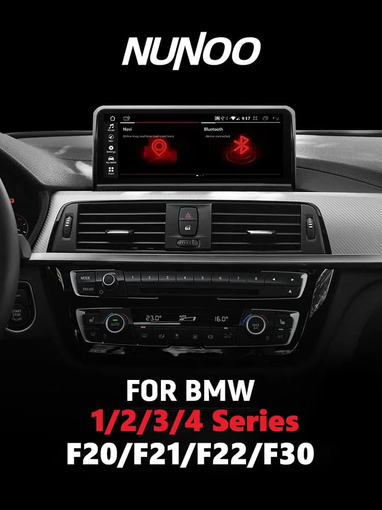 Carplay sans fil Android 14 pour BMW F20 F30 F21 F22 F31 F32 F33 F34 F36 NBT EVO Lecteur multimédia autoradio écran GPS
