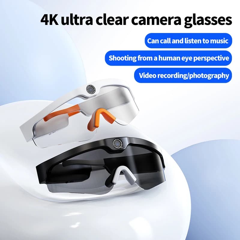 Lunettes de soleil polarisées pour appareil photo, lunettes de sport, mini caméra, lunettes Bluetooth, maison intelligente, haute qualité, 4K