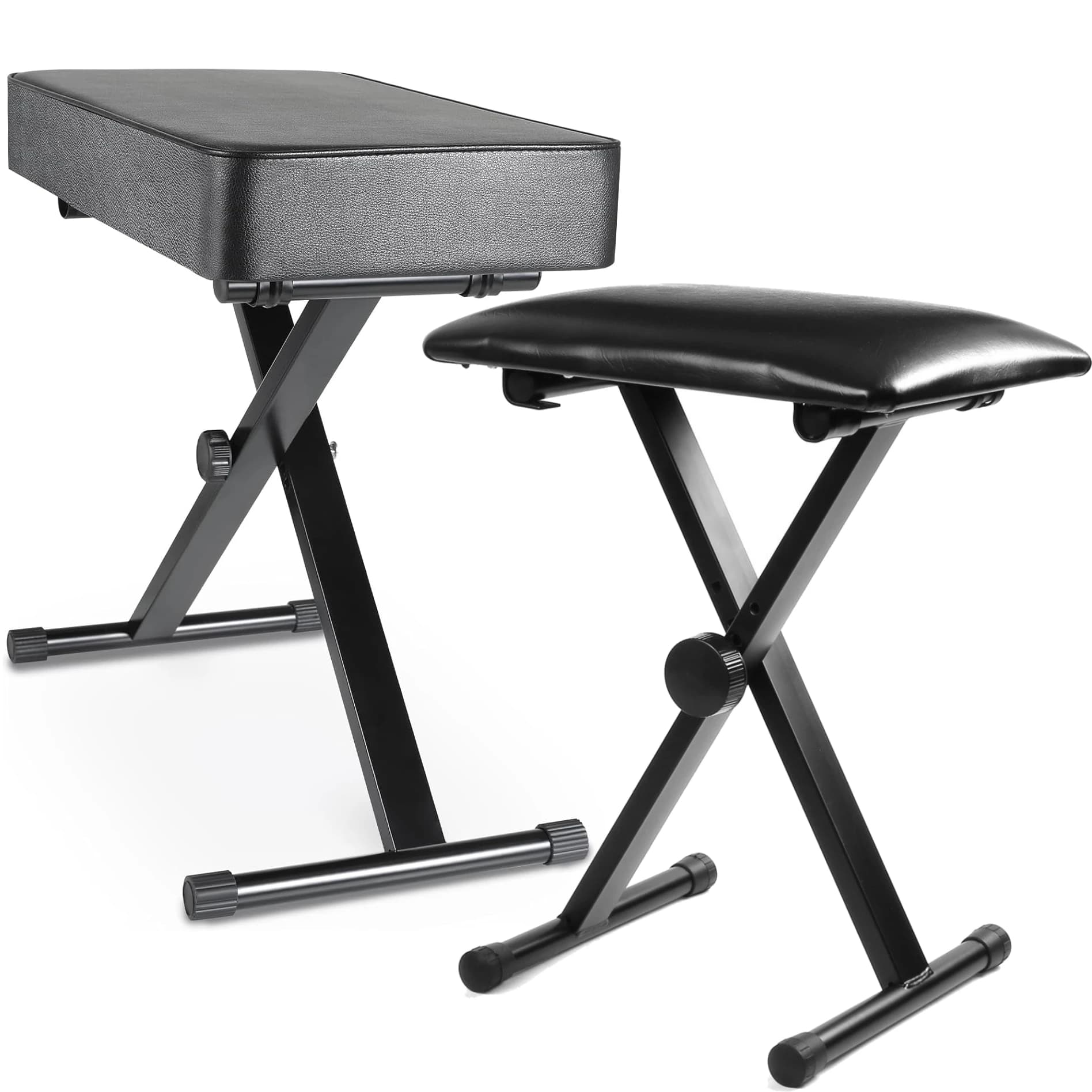 Banc de piano Tabouret de piano, banc de clavier facile à régler, siège de piano rembourré confortable, banc réglable, clavier portable