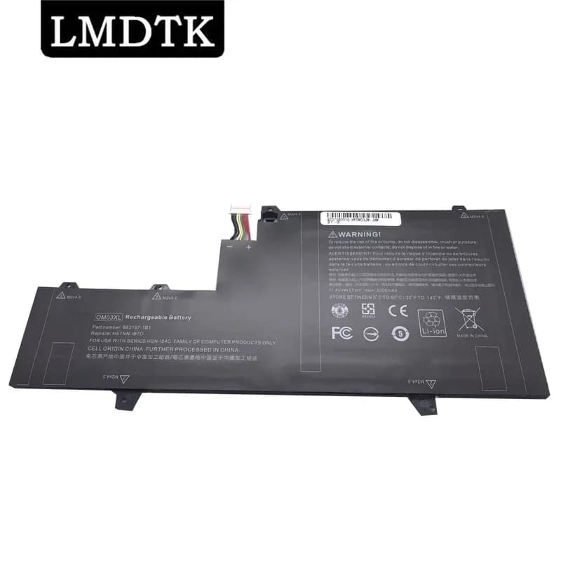 LMDTK Nouvelle OM03XL Batterie D'ordinateur Portable pour HP Elitebook X360 1030 NipSeries HSTNN-IB7O IB70 HSN-I04C 863167-171 86SION 7-1B1