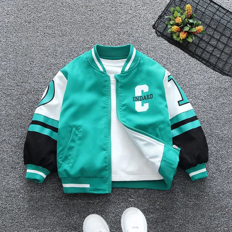 Veste à la mode pour enfants de 2 à 12 ans, beau manteau pour enfants, tendances de printemps, lettres imprimées, vêtements d'extérieur