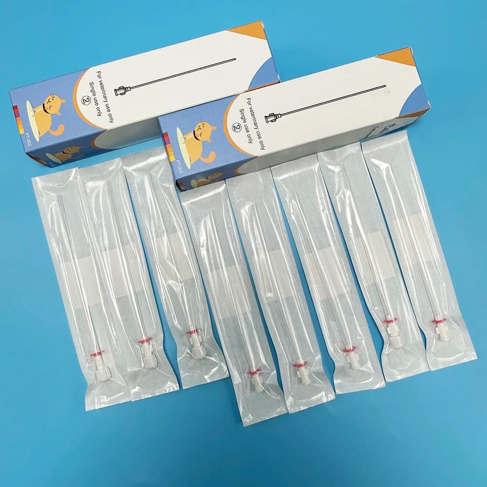 Cathéter pour chat avec stylet, 10 pièces/boîte, trou d'extrémité 3Fr, trous latéraux 4Fr, cathéters urinaires vétérinaires pour chat, salle
