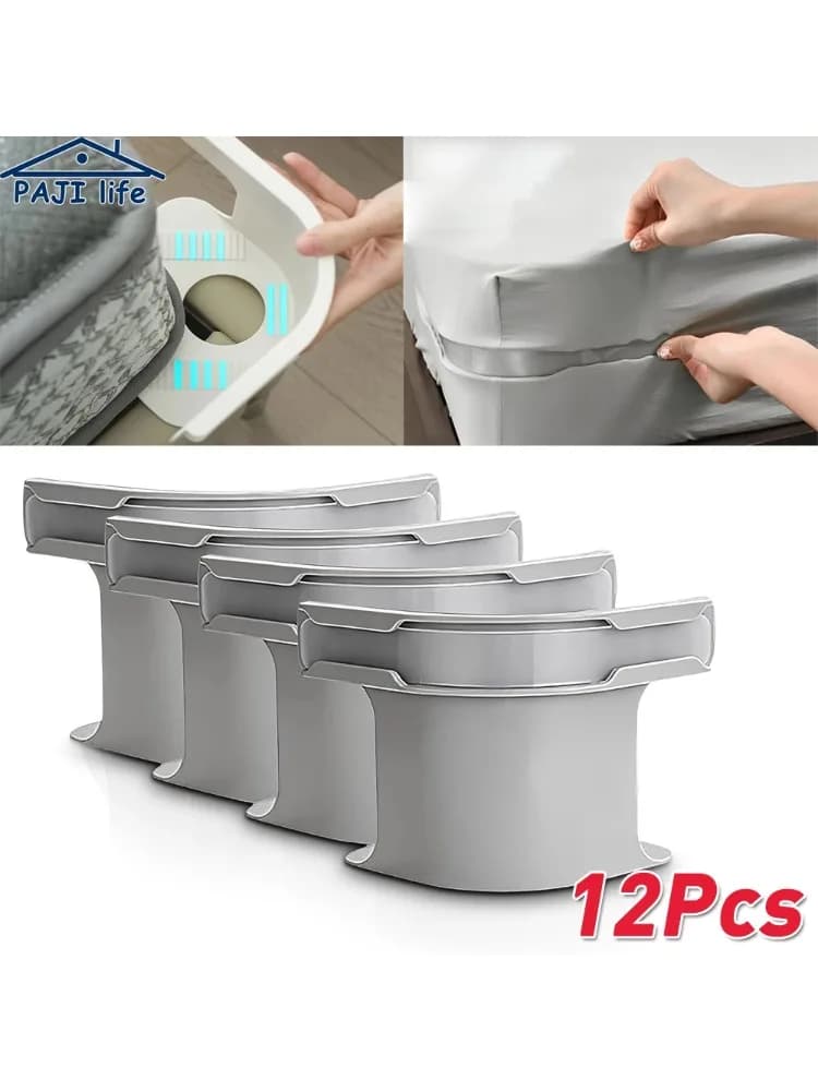 Sangles de support de drap de lit, paquet de 4 Clips de drap-housse, sangles d'angle de matelas antidérapantes sécurisées, élastiques et robustes,