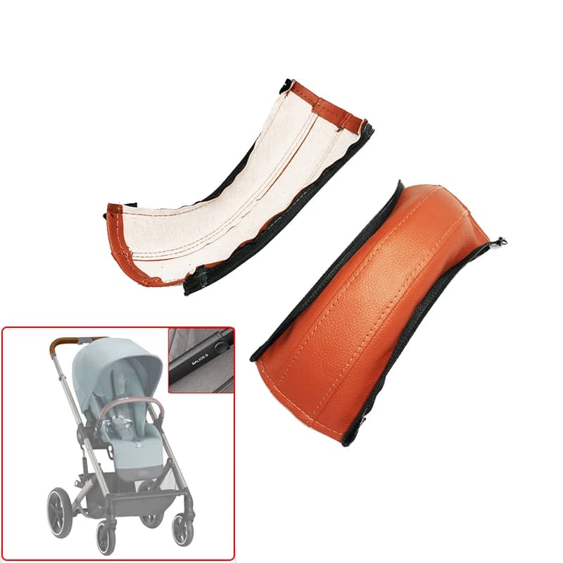 Housse en cuir PU pour poignée de poussette Cybex Balios S, étui de protection pour main courante de maman, housse de barre de poussée pour Buggy