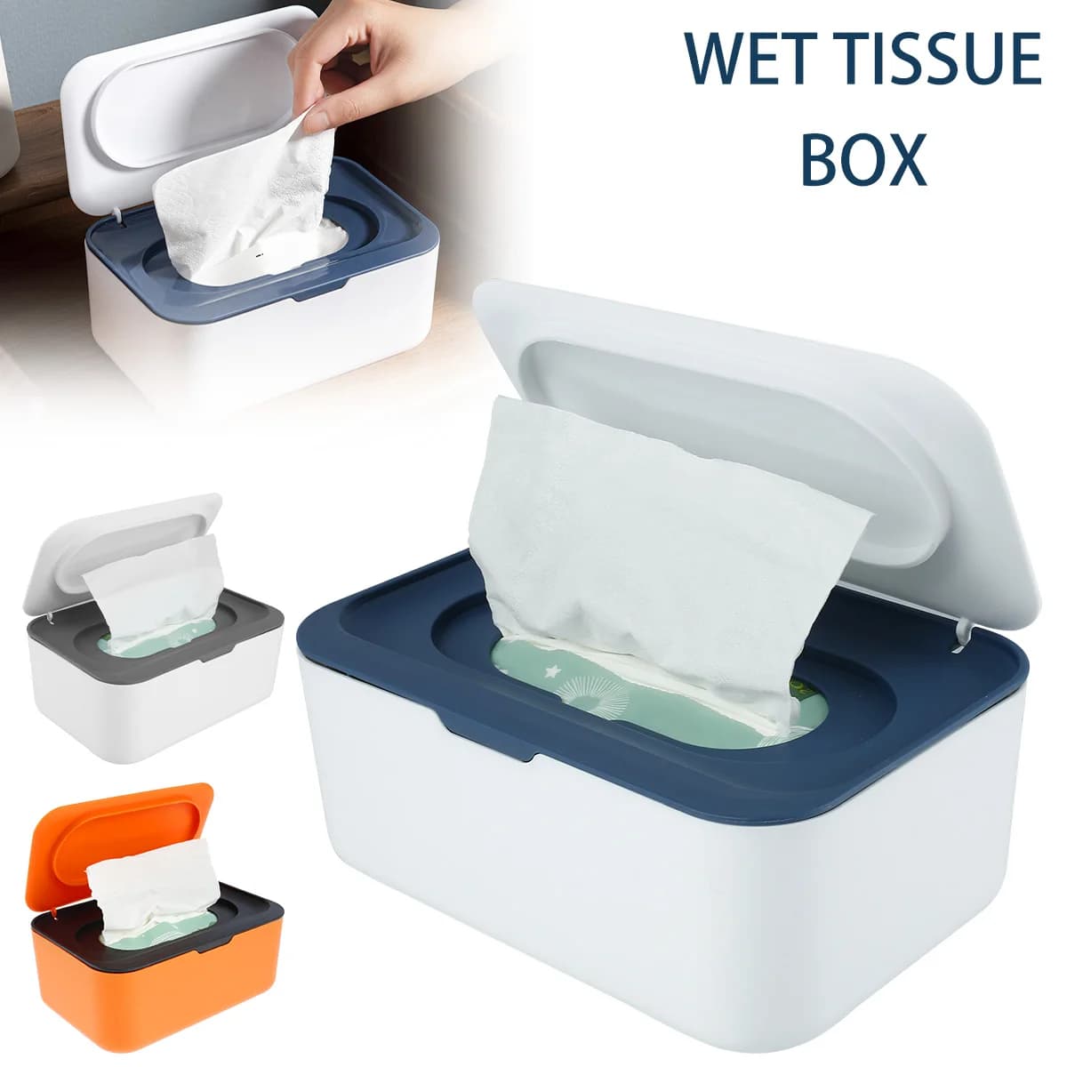 Distributeur de lingettes anti-poussière, étui pour lingettes avec couvercles, porte-lingettes multifonctionnel pour bébé, conteneur