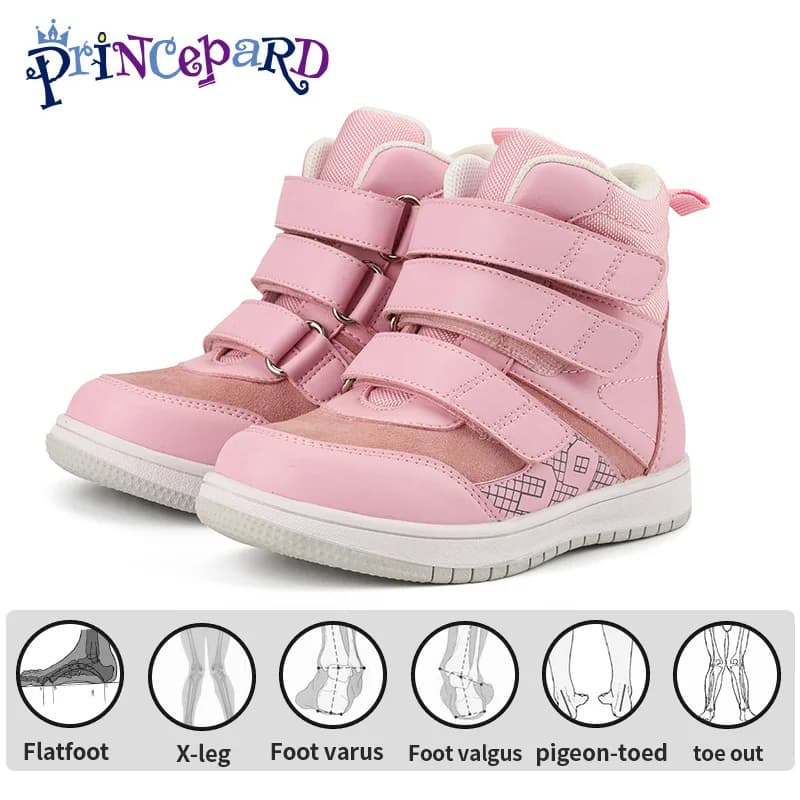Baskets orthopédiques pour enfants, pour filles et garçons, chaussures pour bébés, bottes décontractées à la mode avec Support de voûte