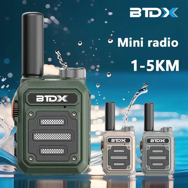 Mini talkie-walkie BTDX 330 Radio bidirectionnelle Portable PMR FRS Radio Comunicador longue portée enfants talkie-walkie pour les affaires d'hôtel