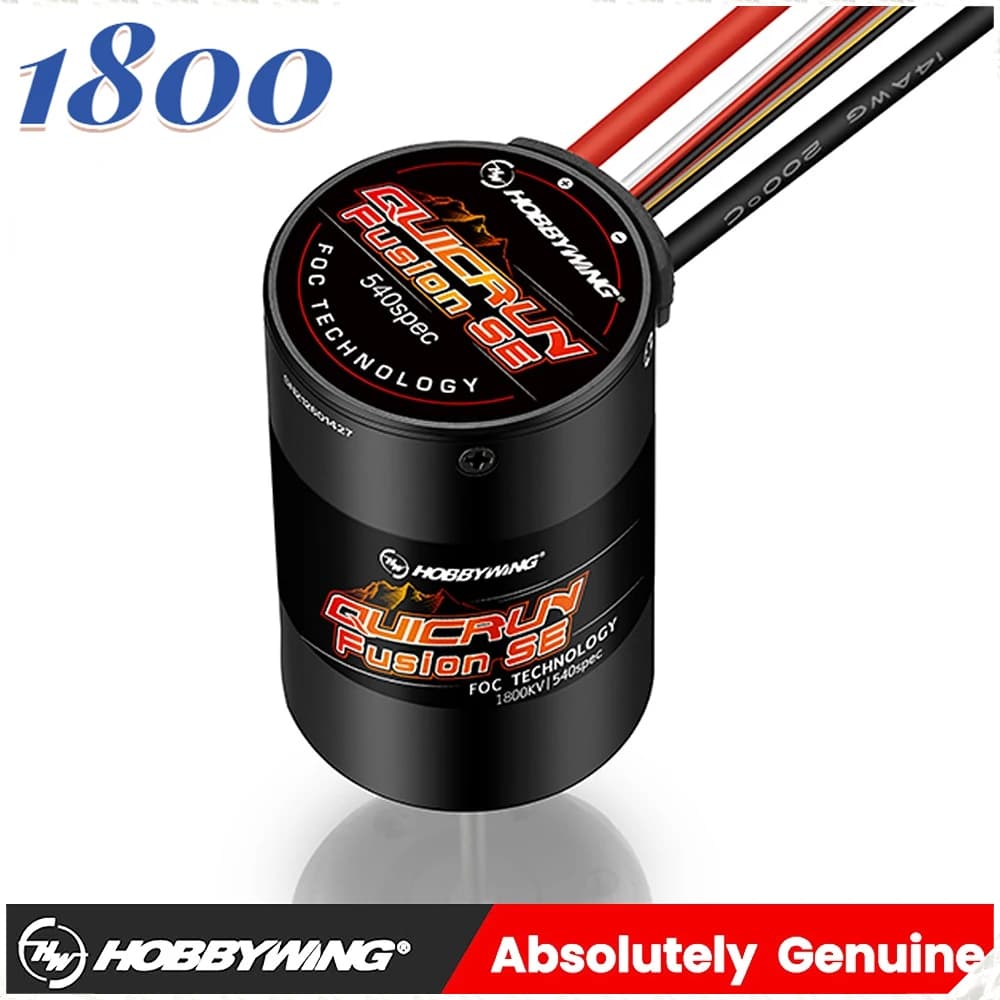 HobbyWing QuicRun Fusion SE 1800KV moteur sensoriel sans brosse étanche intégré 40A ESC 2 en 1 pour voiture d'escalade RC 1/10 RC