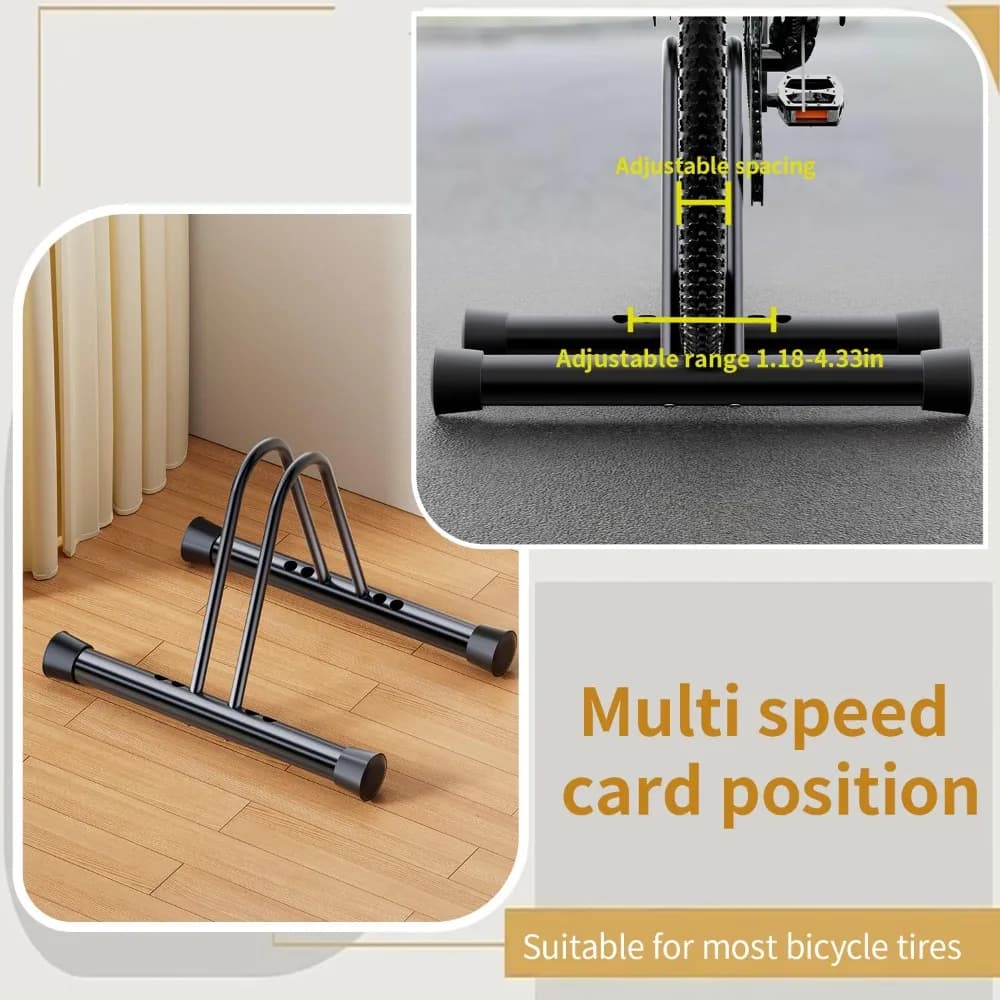 Support de rangement de vélo sur pied, réglable, Durable, universel, support de réparation de vélo Portable en métal