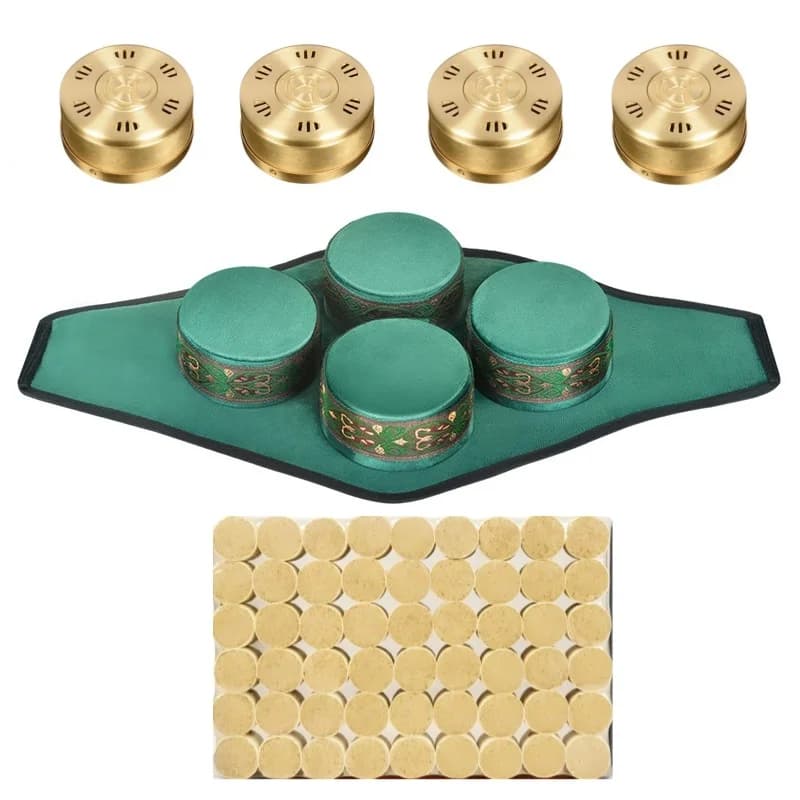 Sac de Moxibustion de Haute Qualité à Fumée Légère, en Tissu Doux pour la Peau, Boîte à Moxa, Brûleur à Rouleau d'Herbes d'Armoise, Massage