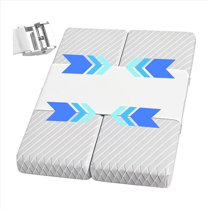 Pont de lit double vers roi, convertisseur de lit long avec bouton en métal et sangles de fixation. Remplisseur Split King Gap p