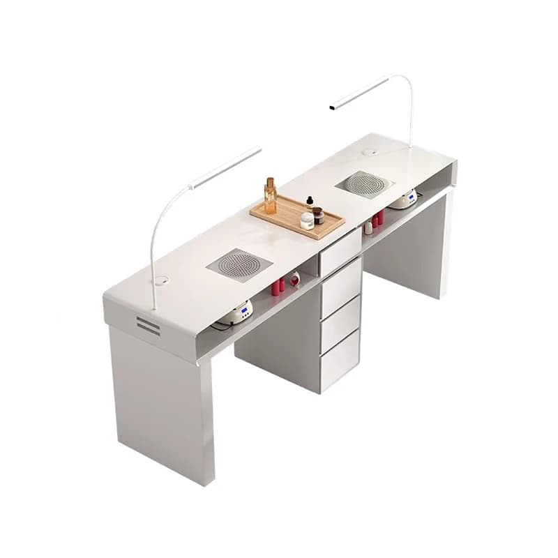 Table à ongles classique de luxe avec dessus en marbre moderne et léger, bureau à ongles nordique, Table esthétique européenne, meubles de Salon