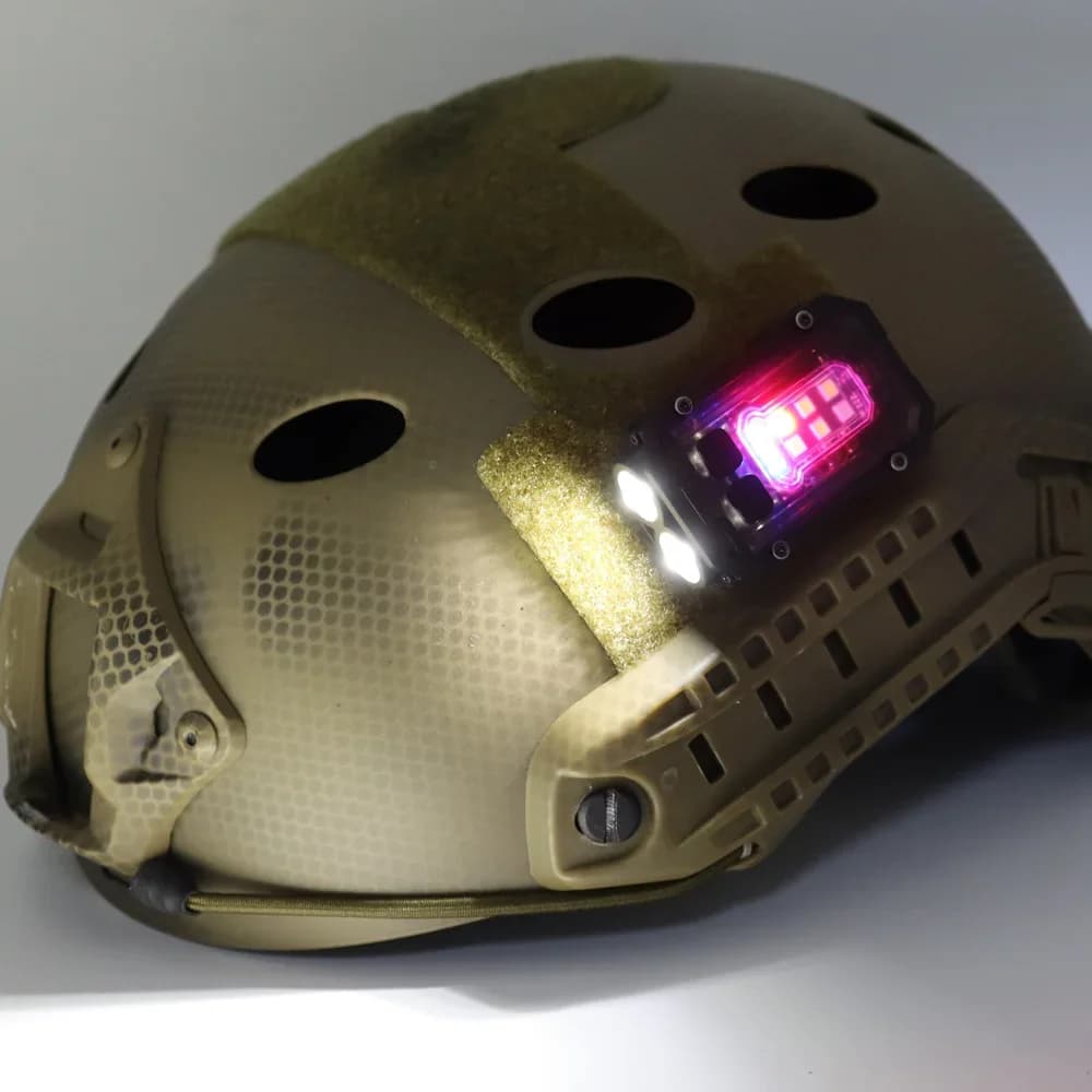 KDULIT-Lampe de sécurité étanche pour casque Dulhelmet, lumière clignotante, signal lumineux de survie, équipement de plein air pour la chasse et