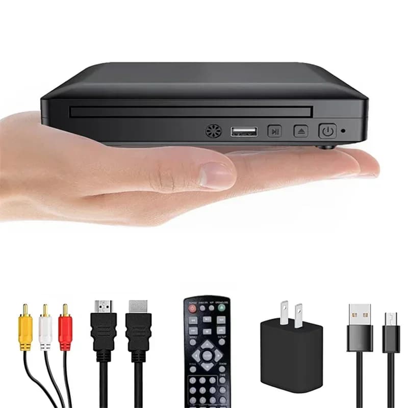 Lecteur DVD domestique multi-régions Full HD 1080P, lecteur de disque TV numérique multimédia, prise en charge DVD CD MP3 MP4 RW VCD, système de