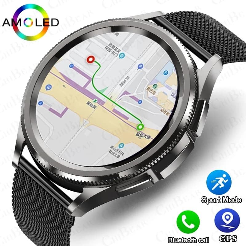Montre 6 classique Bluetooth appel montre intelligente hommes GPS Sports de plein air Fitness modèle santé moniteur de fréquence cardiaque