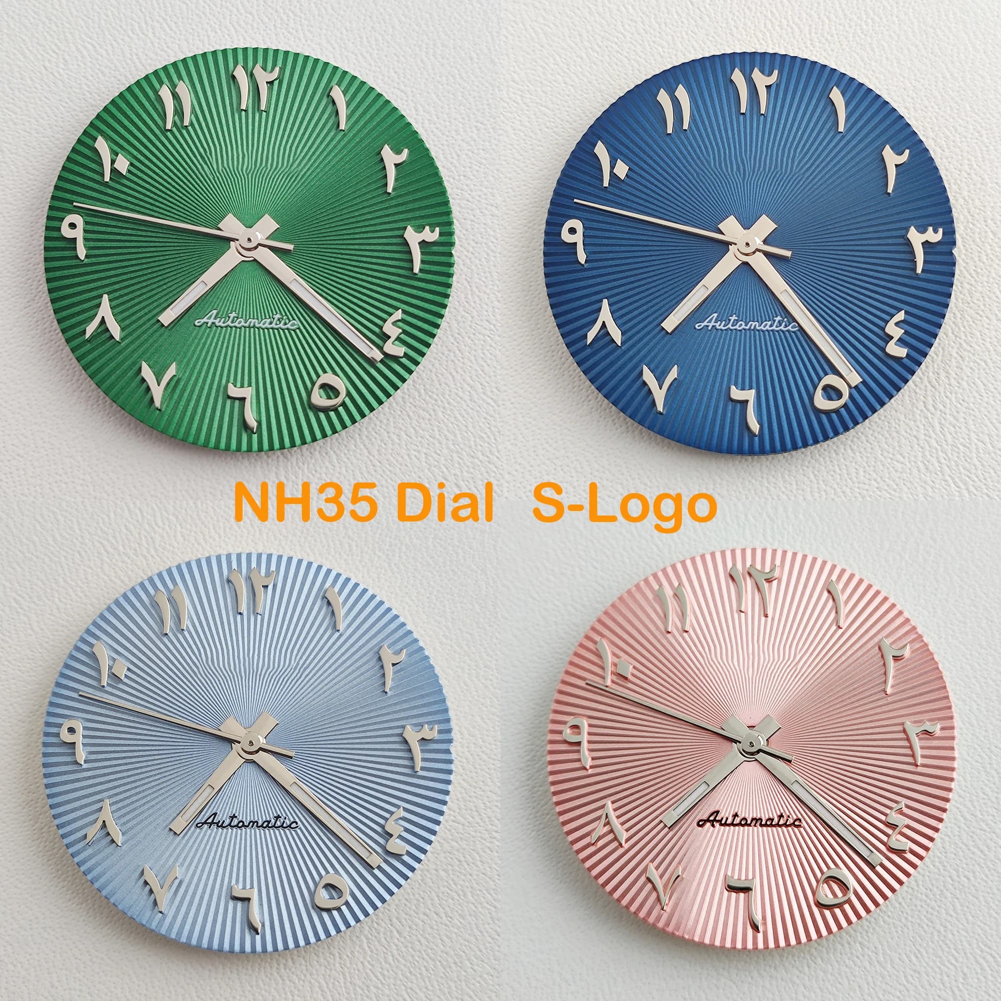 Cadran de montre NH35 de 28.5mm, chiffres arabes, cadran S, Compatible avec le mouvement NH35 NH36, accessoires de montre