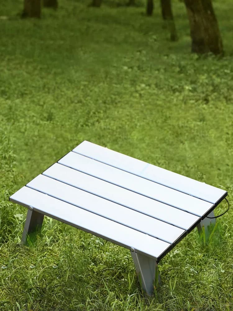 WESTTUNE-Mini table de camping portable ultralégère, table pliante enroulable, table d'extérieur en alliage d'aluminium, pique-nique et barbecue,