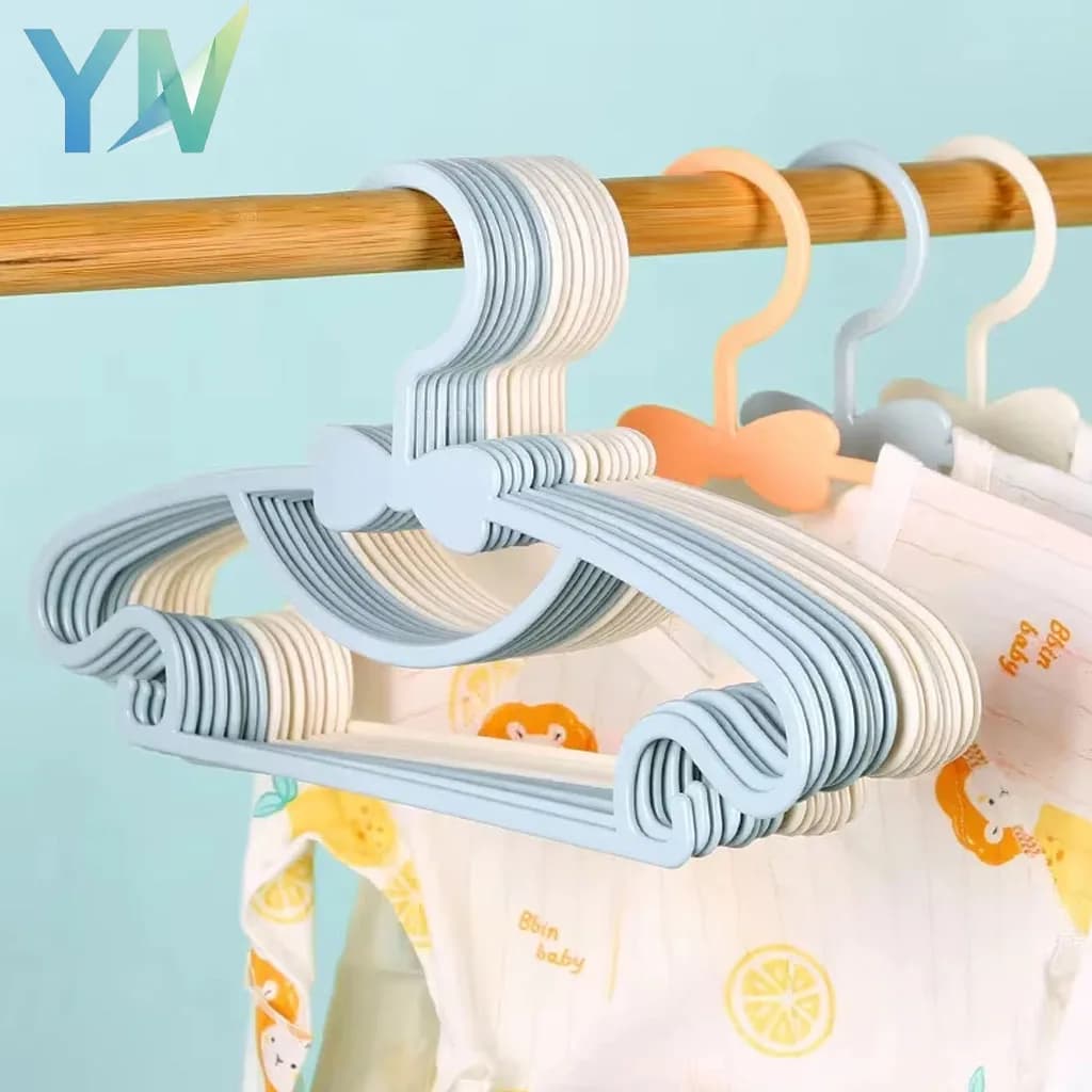 10-50 pièces Cintres pour enfants, cintres pour vêtements de bébé, cintres pour enfants avec nœud, pour un usage domestique, séchage à sec et