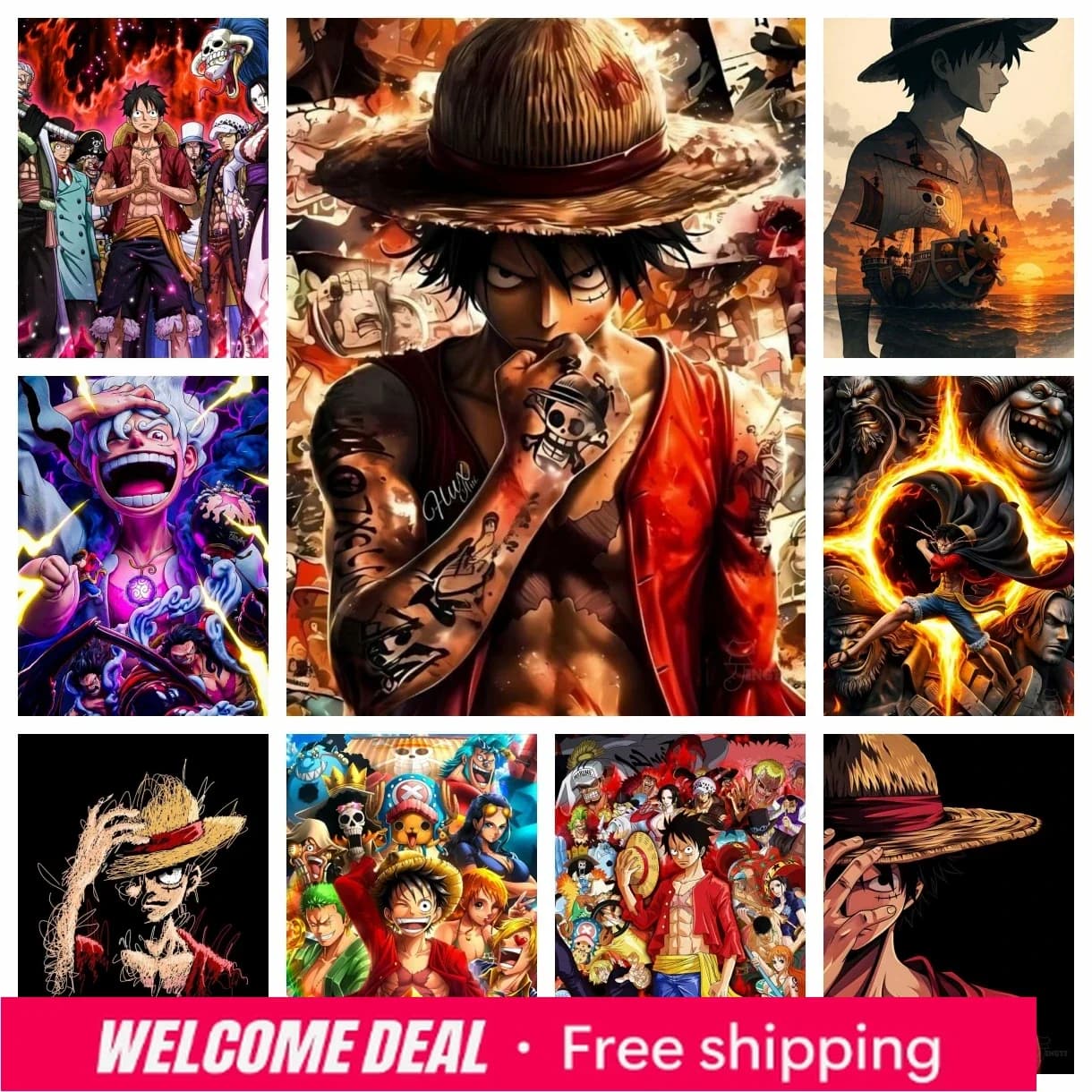 Nouvelle Peinture Diamant One Piece 2026 Monkey D. Luffy A Reward Broderie Diamant Roronoa Zoro Art Mosaïque DIY Fait Main Cadeau