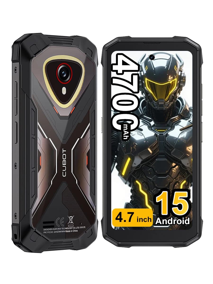 Cubot KingKong Mini 4, smartphone robuste sous Android 15, écran 4,7 pouces, 90 Hz, batterie 4700 mAh, 6 Go + 128 Go ou 8 Go + 256 Go, NFC, appareil