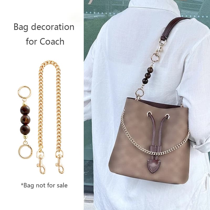 Chaîne d'extension de sac pour entraîneur Rowan21, chaîne de décoration de sac, pendentif perlé, accessoires de Transformation de chaîne de sac