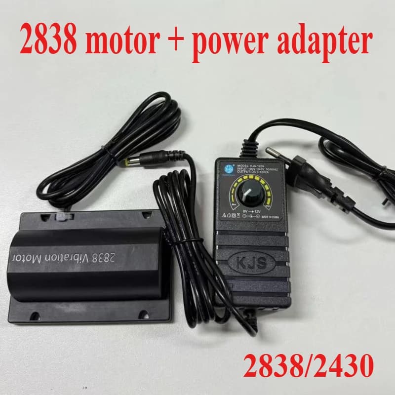 Moteur de Vibration 2838/2430 avec contrôleur de puissance, moteur de chaise de Table de Massage 4300 tr/min 12v 24v