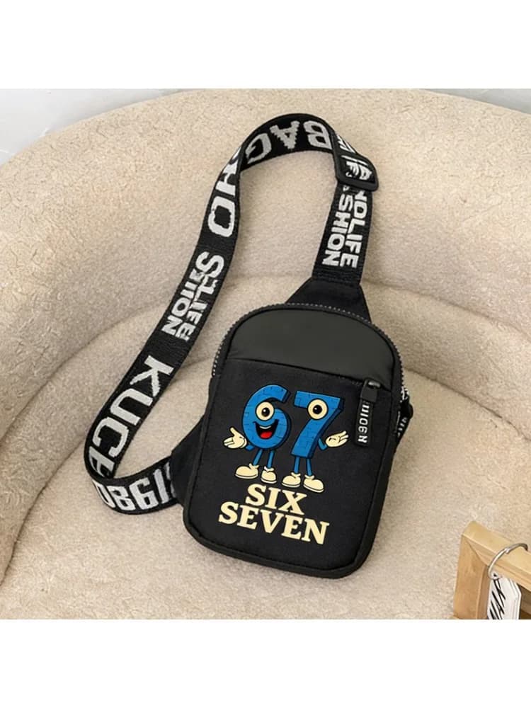 Sacs à bandoulière Steal A Brainrot Sling Chest Bags Game 67 Six Seven, sac à bandoulière multifonctionnel pour l'extérieur, sacs de voyage