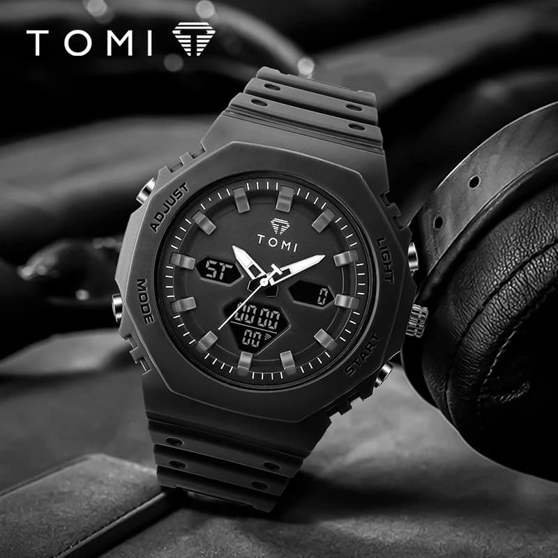 TOMI montre numérique pour hommes multi fonctionnelle en plein air 30M montre de sport étanche étudiant Exploration montre électronique militaire