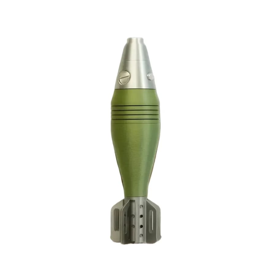 Modèle de mortier 60MM 1:1, obus, obus militaire, ornement de bureau robuste