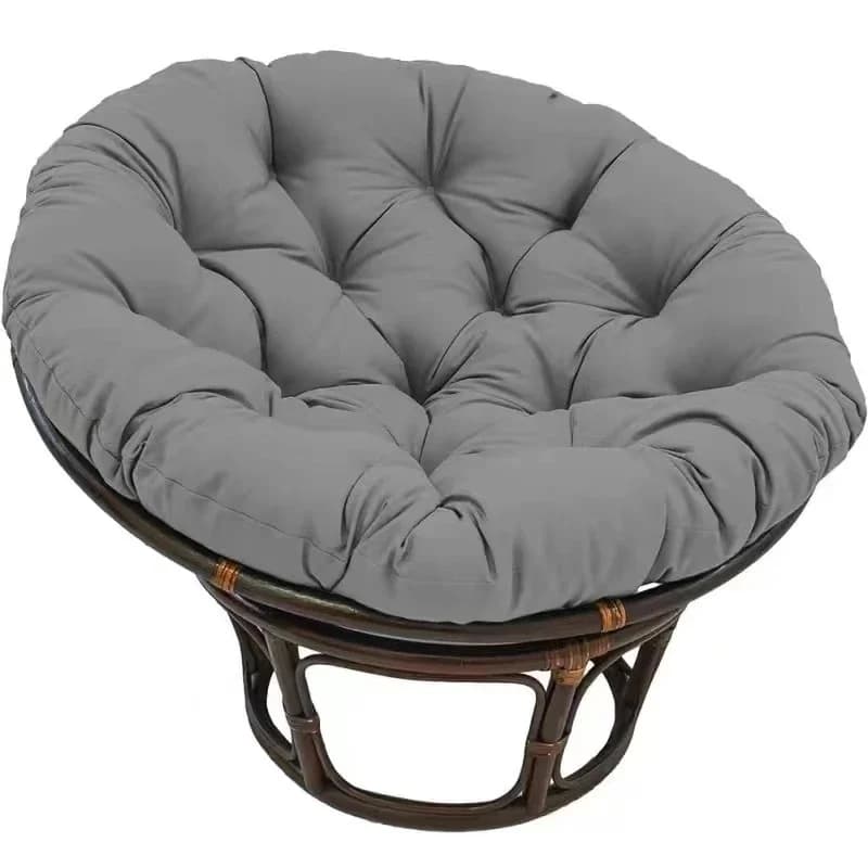 Fauteuil suspendu imperméable Papaya avec coussin rond intégré et support lombaire pour l'extérieur, l'intérieur et la terrasse, pour adultes