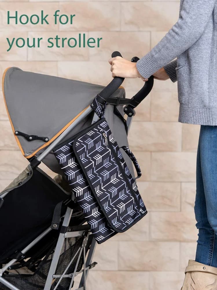 Matelas à langer Portable pour bébé, tapis à couches pour poussette de nouveau-né, sac à couches à une main, accessoires pour bébés