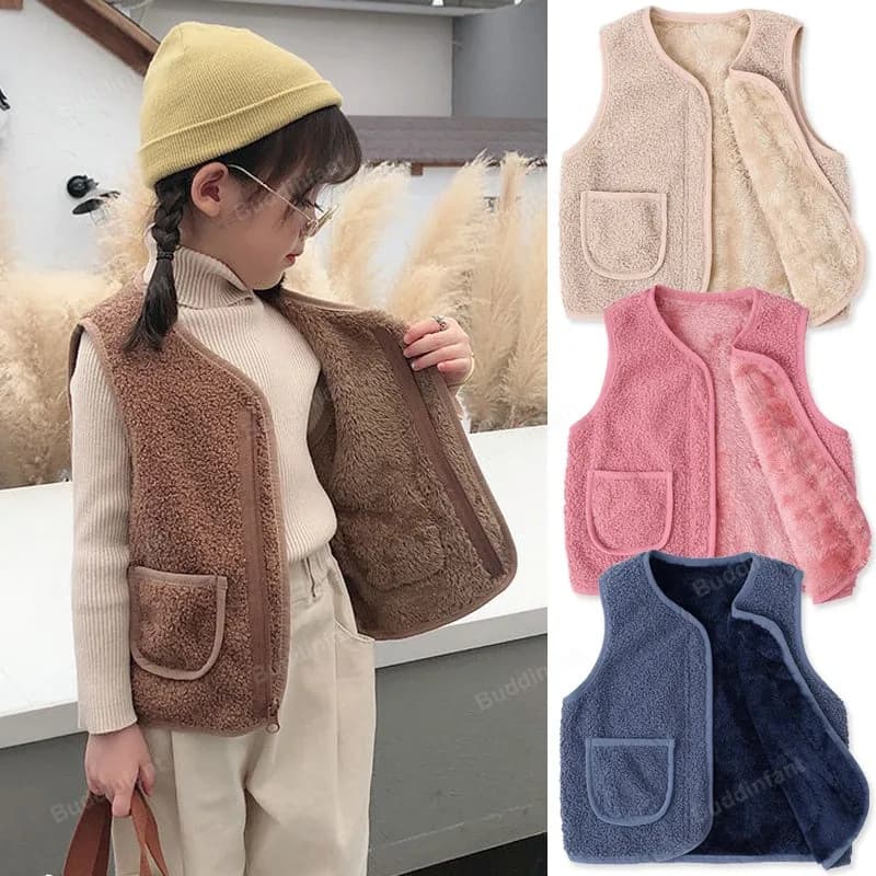 Gilet Smile pour Bébé Fille et Garçon, Veste Douce et Chaude pour l'Automne et l'Hiver