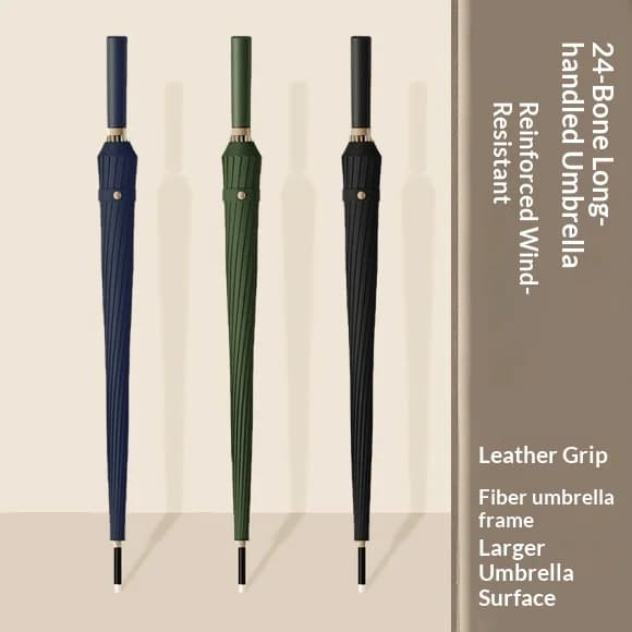 Parapluie automatique extra large à 24 baleines, coupe-vent, pour deux personnes, avec longue poignée, style golf, logo personnalisé imprimé,