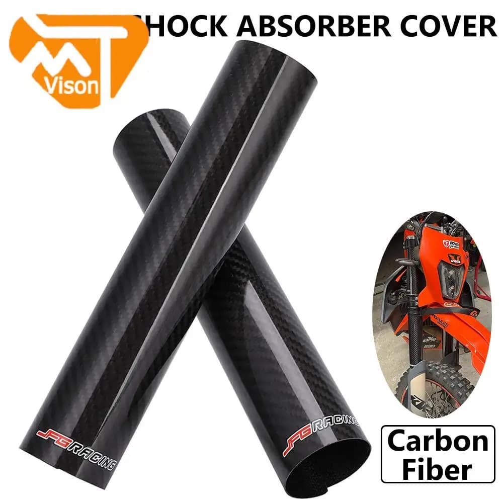 Protecteur de choc de fourche avant de moto en Fiber de carbone, réglable pour KTM YAMAHA HONDA Dirt Bike JFG