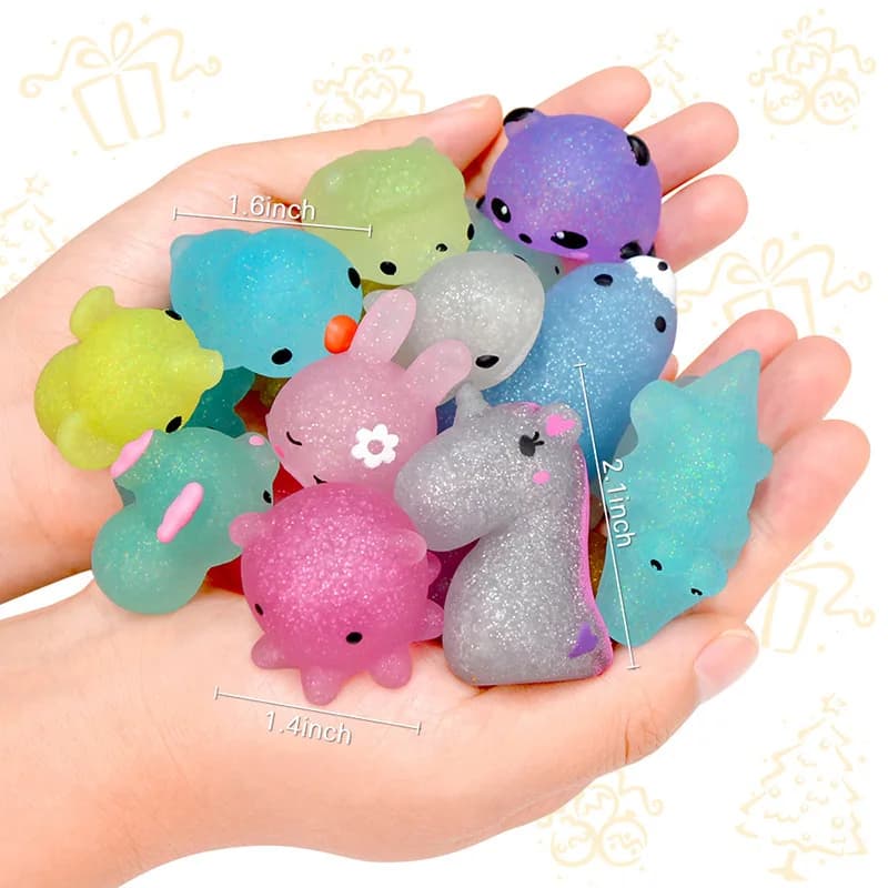 Nouveaux jouets Mochi Squishies Kawaii Anima, jouets anti-stress à presser, cadeaux de fête, jouets pour soulager le stress, pour anniversaire