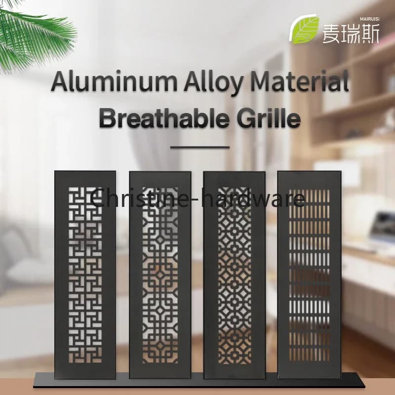 Feuille de Ventilation en alliage d'aluminium, feuilles perforées en nid d'abeille, flocon de neige, Grille de Ventilation pour placard, Grille de