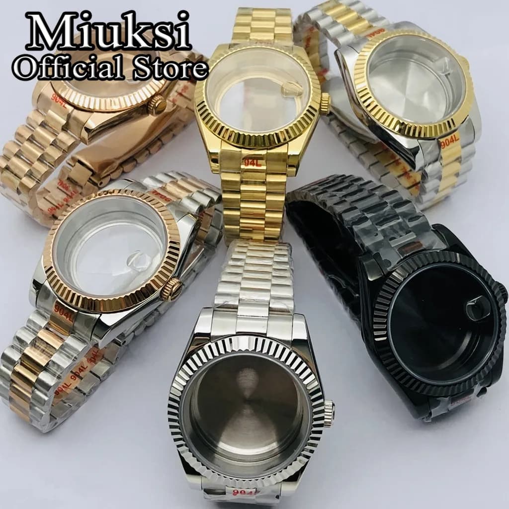 Miuksi – boîtier de montre stérile, 36mm/40mm, verre saphir, adapté au mouvement NH35 NH36 NH34 ETA2824 2836 Miyota8215 PT5000 DG2813 3804