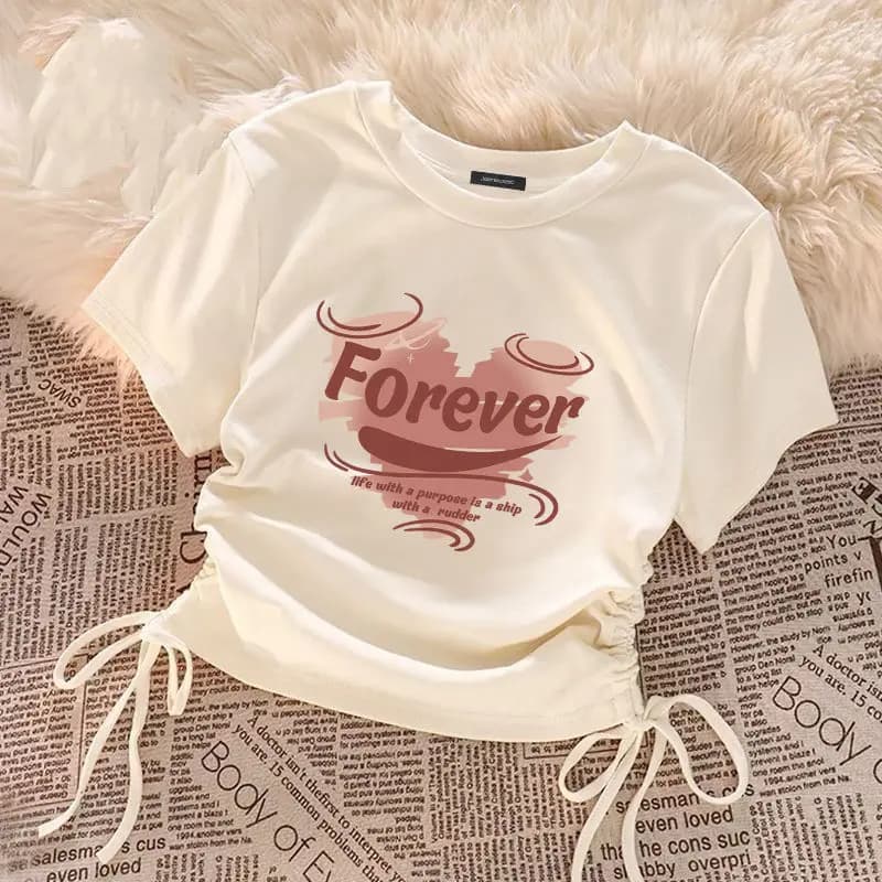 Filles T-shirts à manches courtes hauts pour enfants été enfants T-shirts mode Style adolescent Blouse bébé tenues vêtements