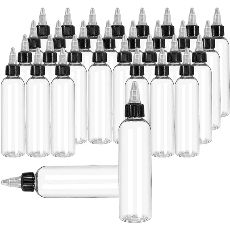 30 pièces 30 ml/60 ml/100 ml/120 ml bouteille rechargeable en plastique PET huile liquide compte-gouttes bouteilles torsion bouchon supérieur