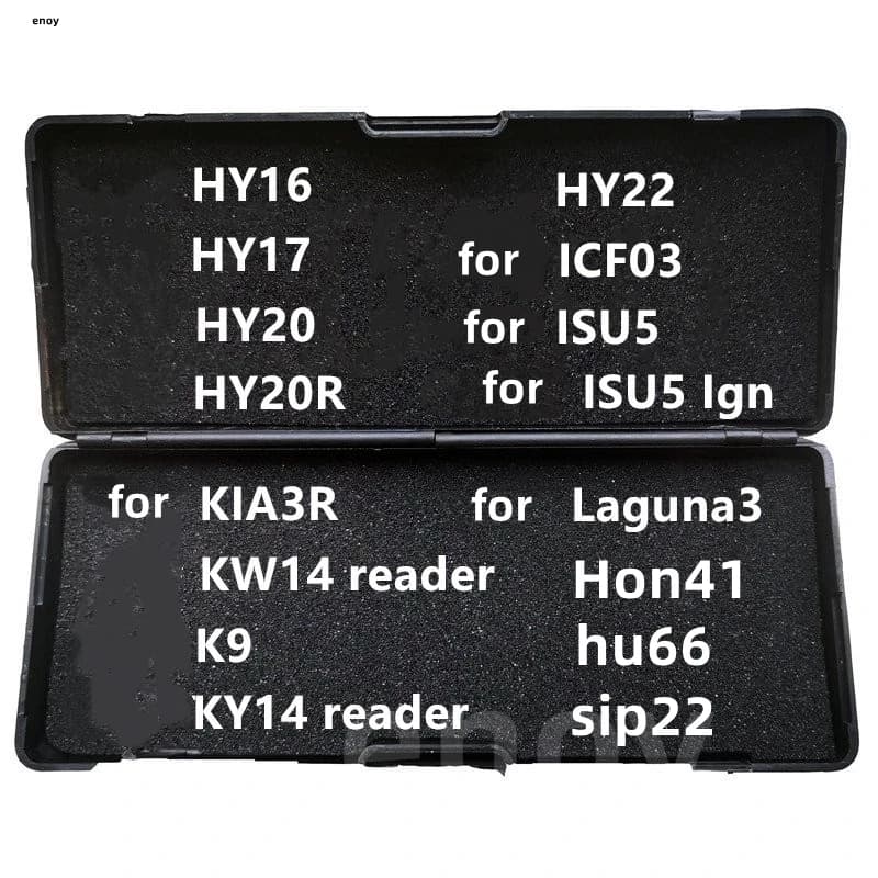 Lishi-Outils de serrurier 2 en 1, Hu66 HY16 HY17 KW14/agre34 HY20R KW14 K9 KY14 HY22 ICF03 ISU5 pour KIA3R/décennie k3 veShi