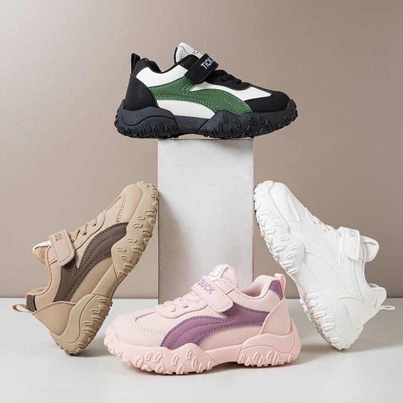 Baskets colorées pour enfants, chaussures décontractées cool pour enfants, baskets athlétiques respirantes, chaussures de sport pour jeunes