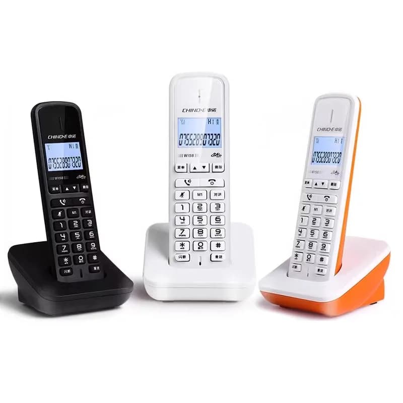Téléphone sans fil 1-4 postes, combiné sans fil, répondeur, combiné filaire, téléphone de bureau, maison, hôtel, téléphone de table longue