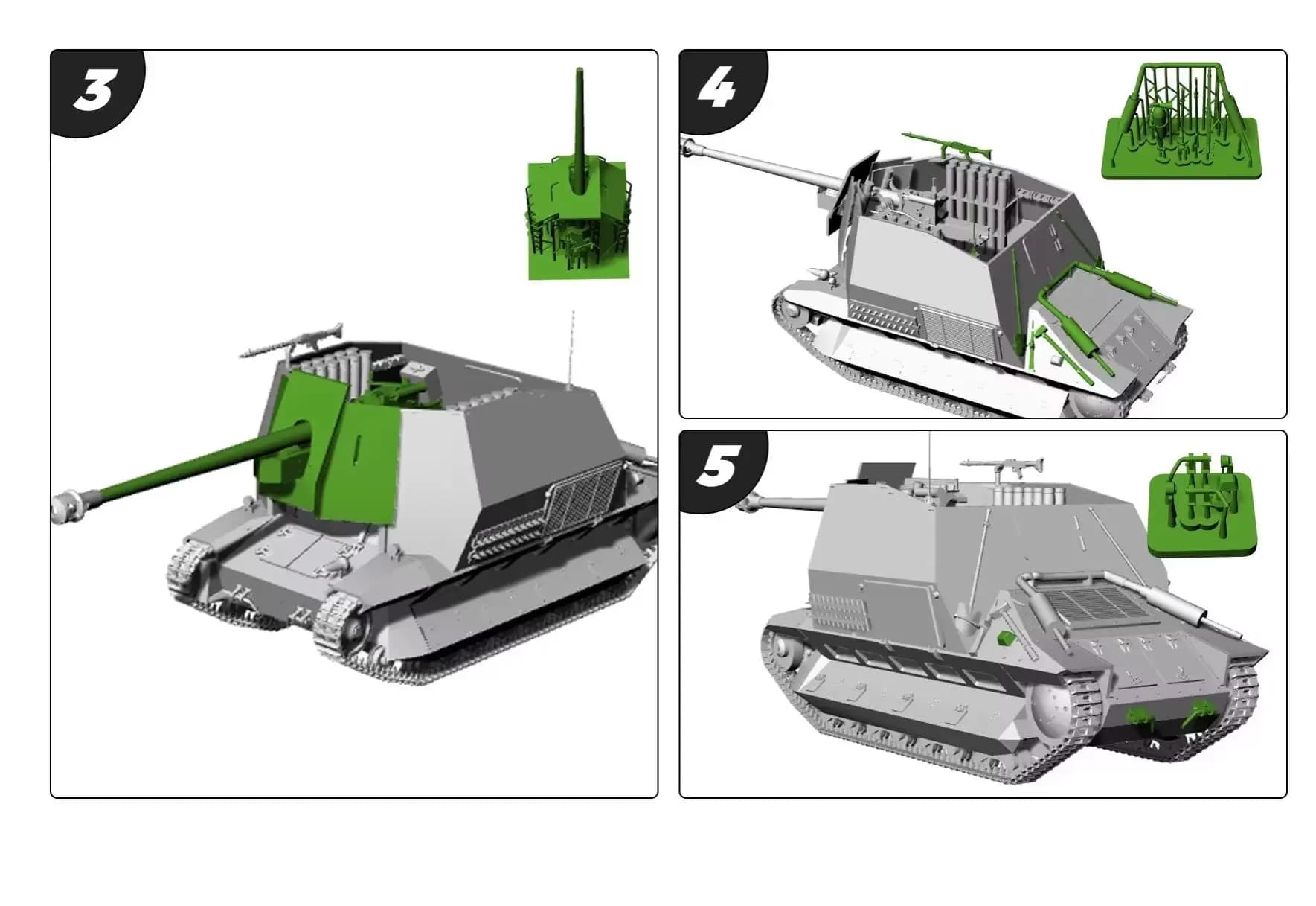 France FCM 36 PAK40 Tank Destroyer MRY-SFW SS656 1/72 1/48 1/35 25mm Kit de modèle militaire