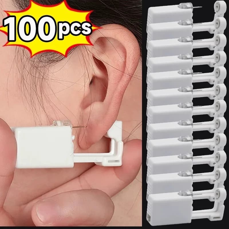 Kit de pistolet de perçage d'oreille de sécurité pour femmes et hommes, jetable, sans Inflammation, dispositif de perçage d'oreille, Simple,