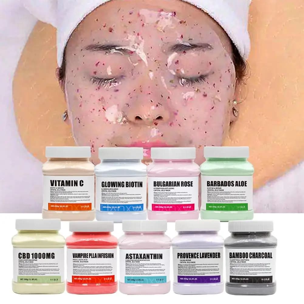 Masque à MSI pour le visage professionnel, soin de la peau lisse, hydratant, nourri, hydro, poudre, gel, peel off, rose