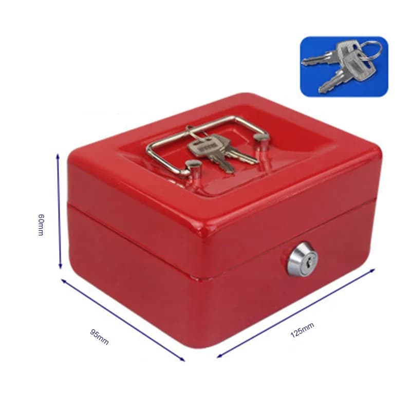 Mini-coffre-fort en acier portable pour la maison, armoire à clés, boîte de dépôt sécurisée pour argent, bijoux, pièces de monnaie, dissimulé